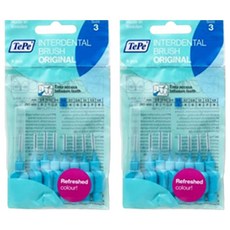 TePe 緹碧 I字型牙間刷牙間刷 原裝 0.6mm 藍色, 8入, 2個
