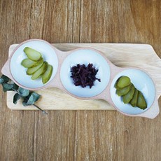 ERATO Youl豆莢造型3格小菜碟 大, 玉, 1個