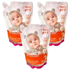 媽媽餵 抗菌防蟎洗衣精補充包 2倍濃縮 美國EPA認證 99.9%抗菌力, 900g, 3包