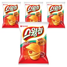 오리온 스윙칩 볶음고추장맛, 110g, 4개