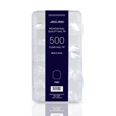 젤로젤로 인조 패디 팁 500p 세트, 1개, 패디 투명 1개, 패디 투명