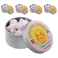 XYLITOL STONE Candy 韓國木糖醇小方糖 11 草莓, 5個, 70g