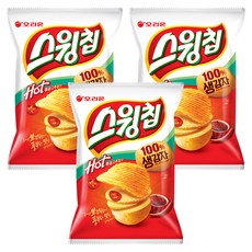 오리온 스윙칩 볶음고추장맛, 110g, 3개