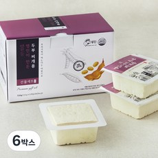 한둘 명인이 만든 두부 찌개용 6개입, 720g, 6박스
