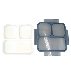 CB JAPAN 時尚巴黎系列抗菌纖細餐盒800ml 深藍, 1個