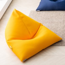 폴리몰리 빈백 + 풋스툴 세트 701A 방수속커버, 옐로우