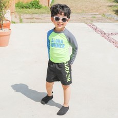 ROROCHAT 兒童Livy衝浪防磨衣五分袖上下套裝