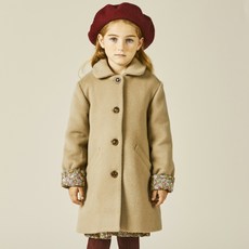 LILLY BILLY 女童羊絨毛圓領大衣