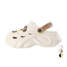 trisha 女性EVA厚底花朵狗拖鞋 SD8016