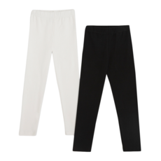 BASE ALPHA ESSENTIALS 兒童厚實羅紋內搭褲 2件組