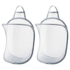 可折疊衣物雜物收納網 2件組, 顏色隨機