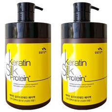 Flor De Man 角蛋白&蠶絲蛋白亮澤滋潤髮膜 染燙受損髮用, 1L, 2瓶