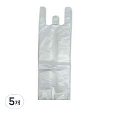 생활을그리다 음료용 비닐 쇼핑백 소 11cm x 6cm x 29cm, 소(S), 100개입, 5개