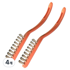 Gomji 牙刷 刷子 除鏽, 紅銀色, 4個