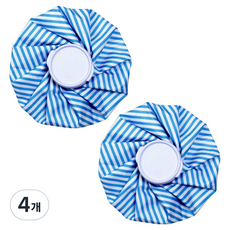 Salimfit 冷熱兩用防水冰敷袋 熱敷袋 條紋 15cm, 4個