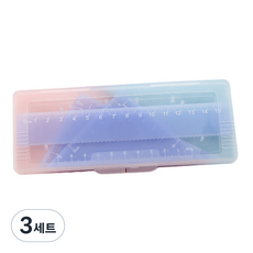 Sevenjib 粉彩三角尺量角器4件組, 紫色, 3套