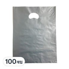 Packstar 打孔塑膠袋 PE35 35 x 45 cm, 灰色, 100入