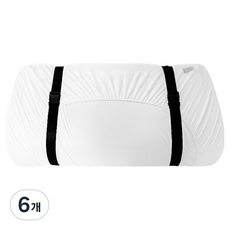 리예 토퍼 및 캐리어 고정 스트랩, 블랙, 6개