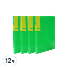 희망화일 아이콘 칼라 화일 10P 내지 고정형, 녹색, 12개
