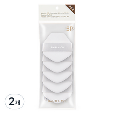 BANILA CO 芭妮蘭 Covericious Ultimate氣墊粉撲AD 5入, 白色, 2個