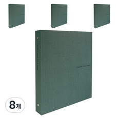 드림산업 쎄비엥 O링 바인더 3공, 초록색, 8개