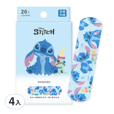 ONEDER 旺達棉品 星際寶貝史迪奇系列貼繃, 20片, 4盒