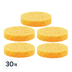 Jute 黃金纖維素海綿 15mm, 黃色, 30個