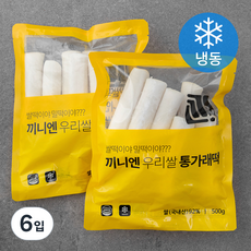 끼니엔 우리쌀 통가래떡 (냉동), 500g, 1개입, 6개
