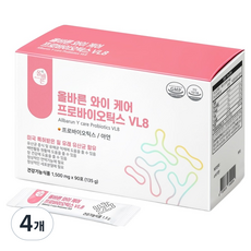 올바른건강식품 와이 케어 프로바이오틱스 VL8, 90회분, 135g, 4개