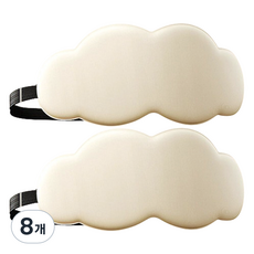 Jeongwol Market 雲朵睡眠眼罩 象牙白, 1入, 8個