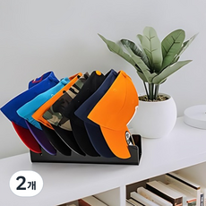 壓克力帽子收納架, 黑色, 2個