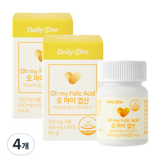 데일리원 오 마이 엽산 24g, 60정, 4개