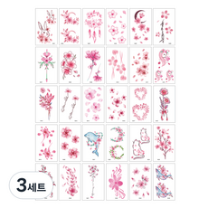 cinnamon girl 兒童彩色紋身貼紙 30入組, 3組, P款