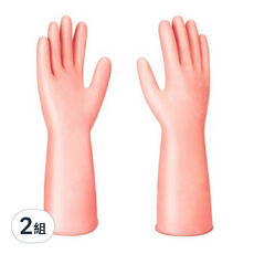 SHIMOYAMA 乳膠清潔手套號 小貨, M, 粉紅色, 2組