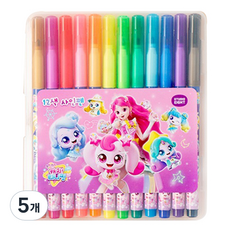 캐치티니핑5 12색 사인펜, 혼합색상, 5개