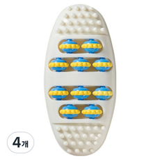 힘룸 다용도 발바닥지압, 4개, 화이트
