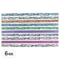 앞날창창 칼라 별접기 색종이 야광 날개 210p 세트, 6세트, 10색