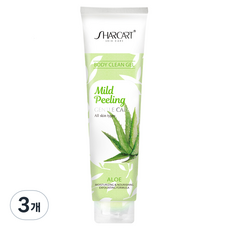 샤카트 페이스 바디 각질 제거 필링젤 알로에향, 310ml, 3개