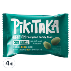 pikitaka 杏仁薄荷巧克力 5入, 4個, 30g