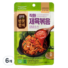 Bandeuthansik Pulmuone 直火韓式辣炒豬肉調味醬, 6個, 150g