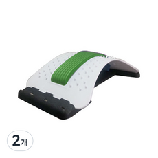 리드포미 프리미엄 홈트 요가 지압 허리 스트레칭 기구 일반, 그린 + 화이트, 2개