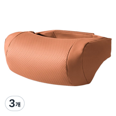 Ez2mk 심플 스타일 소프트 차량용 목쿠션 MS-320, 엠마오렌지, 3개