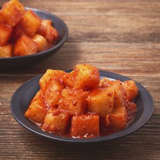 모산김치 갓담근 매운 실비 깍두기, 1.5kg, 1개