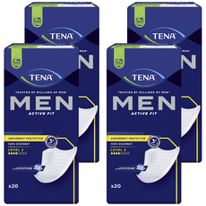 TENA 添寧 男性用 Level 2 成人紙尿褲, 中型, 20入, 4個