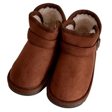 BabyZZam 兒童皮帶毛靴