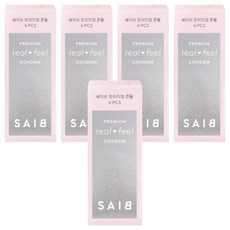 세이브 프리미엄 콘돔 리얼필, 6개입, 5개