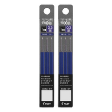 PILOT 百樂 新極灰魔擦筆替芯 0.3mm 3支, 藍色, 6支