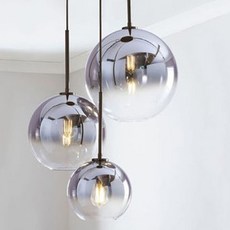 泡泡玻璃設計照明 中型, 銀