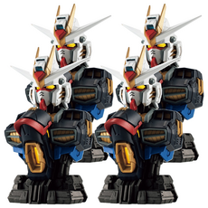 BANDAI 扭蛋 機動戰士鋼彈胸像06 攻擊自由鋼彈 貳式 全3種 隨機4個販售, 1組