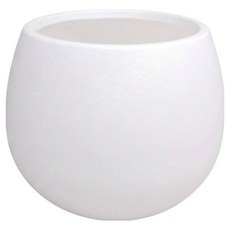 도시정원 모던 인테리어 PP 아이제이 볼화분 2527, 화이트, 1개